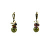 Exclusive earrings &quot;Frape&quot; Jasper sphere, crumb