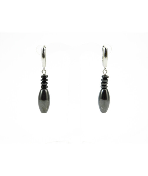 Exclusive earrings "Hematite luxury" Hematite