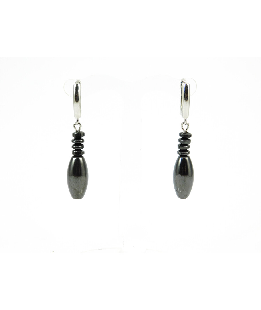 Exclusive earrings "Hematite luxury" Hematite