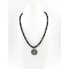 Exclusive necklace &quot;Benedict&quot; Shungite, Hematite