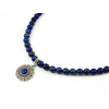 Exclusive necklace &quot;Ethnic style&quot; Lapis lazuli, Agate 