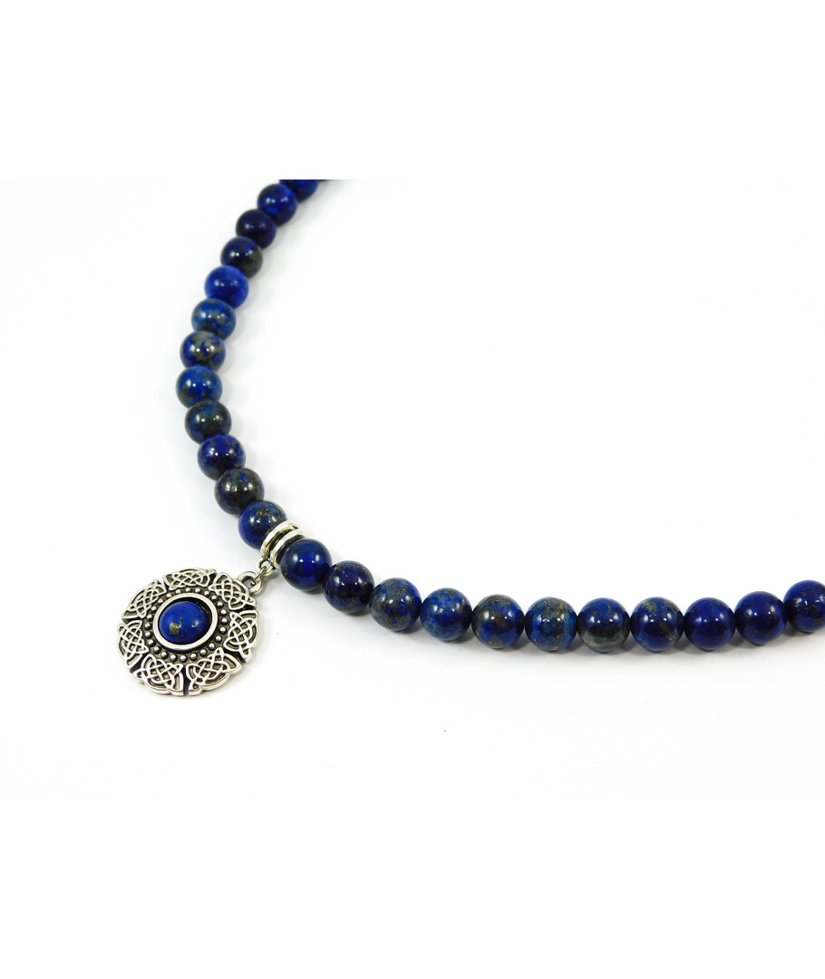 Exclusive necklace "Ethnic style" Lapis lazuli, Agate 