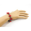 Exclusive bracelet &quot;Georgina&quot; Coral, Hematite