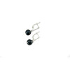 Pearl earrings are black 