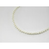 Necklace White pearls 6mm 37cm silver