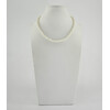 Necklace White pearls 6mm 37cm silver