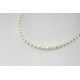 Ожерелье Жемчужины белые 10мм 57см серебро