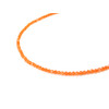 Necklace Cat&#039;s eye orange, facet