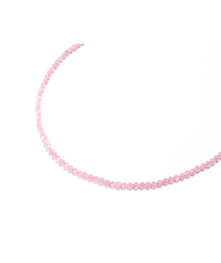 Cat's eye face pink necklace