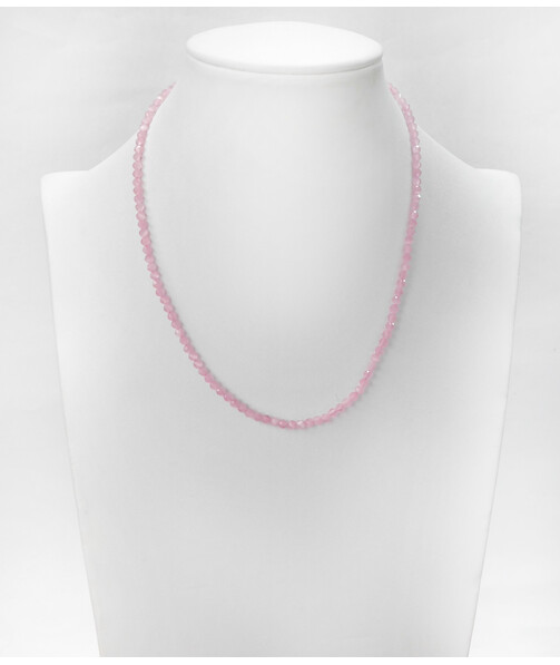 Cat's eye face pink necklace