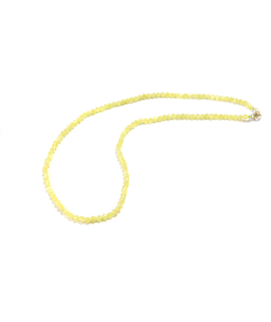 Necklace Cat's eye face yellow