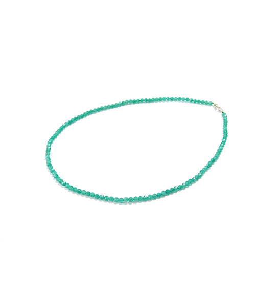 Turquoise face cat's eye necklace