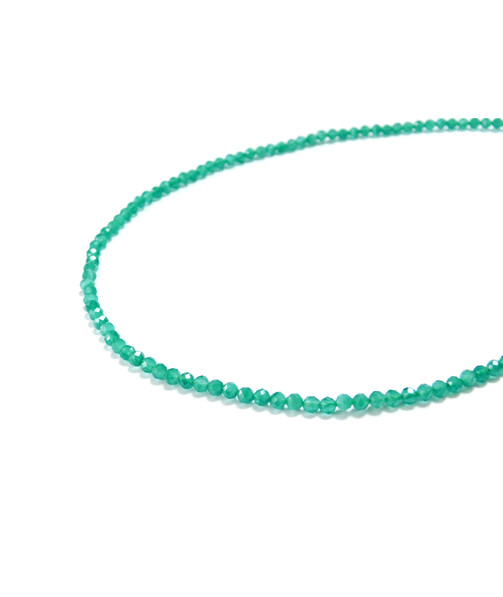 Turquoise face cat's eye necklace