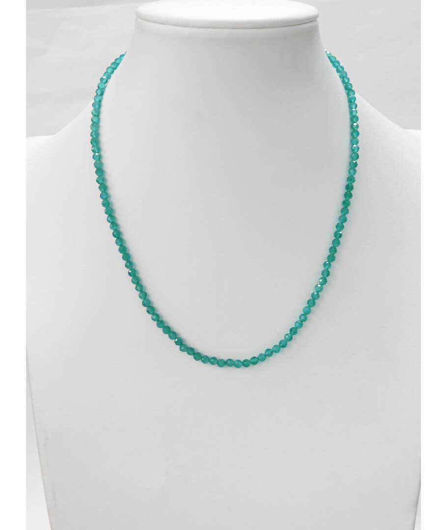 Turquoise face cat's eye necklace