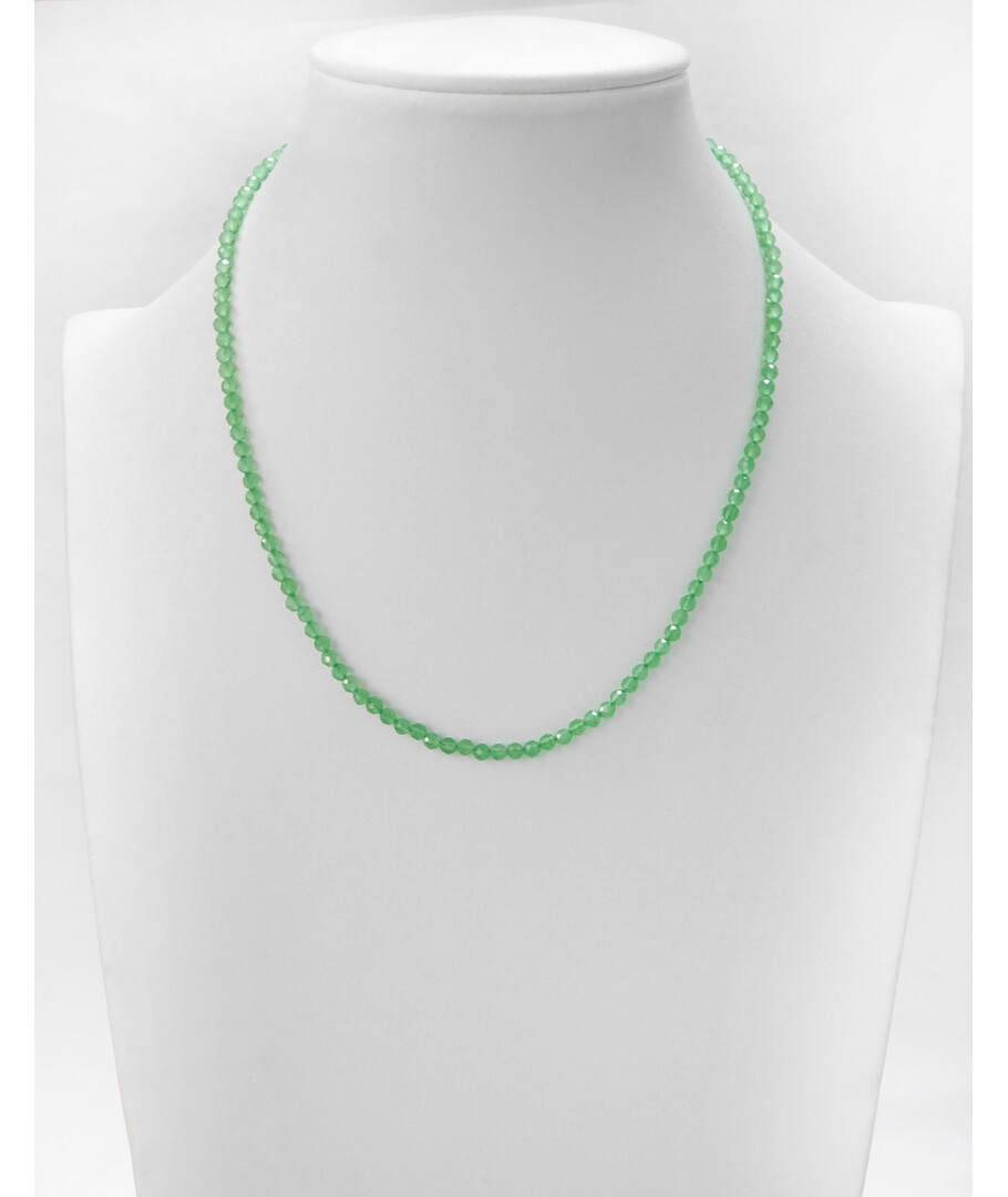 Necklace Cat's eye face green