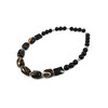 Exclusive necklace &quot;Black dress&quot; Agate brown