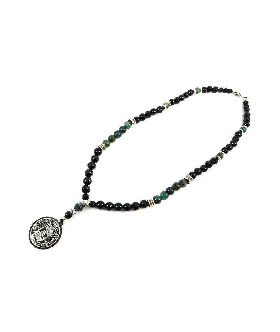 Exclusive necklace "Benedict" Agate, Jasper 