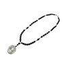 Exclusive necklace &quot;Benedict&quot; Agate, Hematite rondel