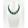 Exclusive necklace &quot;Nymph&quot; Malachite sphere, Pearls 