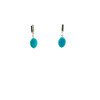 Exclusive earrings Turquoise oval