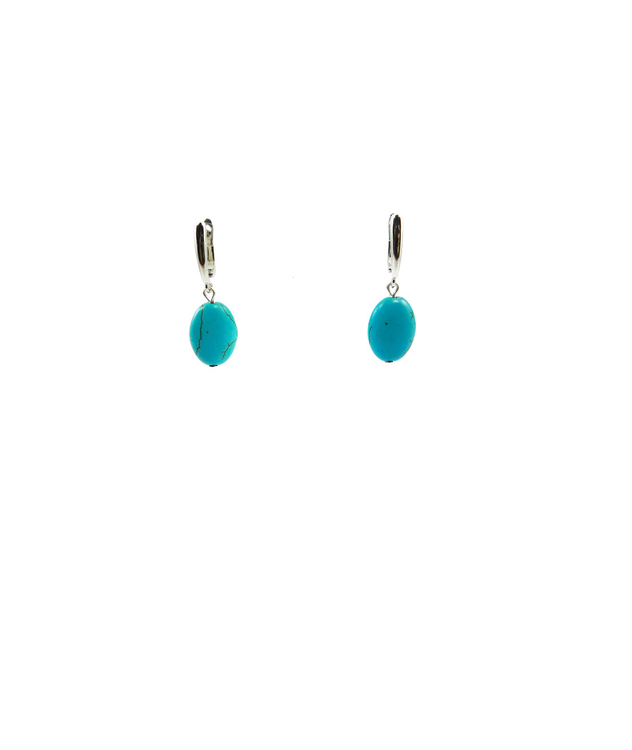 Exclusive earrings Turquoise oval