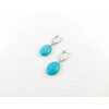 Exclusive earrings Turquoise oval