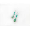 Exclusive earrings &quot;Luxury&quot; Amazonite silver drop