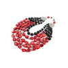 Exclusive necklace &quot;Ancient Coral&quot; Logging coral, Agate sphere 