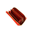 Wallet Leather Italy, red, one lock