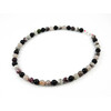 Colored tourmaline necklace, silver