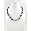 Colored tourmaline necklace, silver