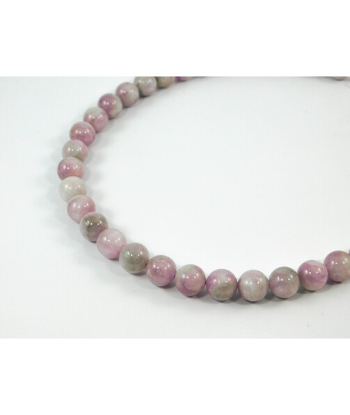 Kunzite silver necklace