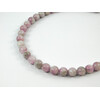 Kunzite silver necklace