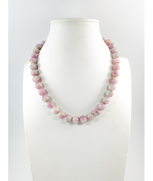 Kunzite silver necklace