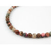 Rhodonite necklace, silver