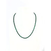 Malachite silver necklace