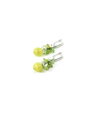 Exclusive earrings "Sunshine" Cat's eye