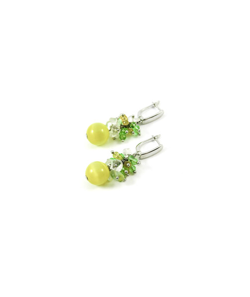 Exclusive earrings "Sunshine" Cat's eye