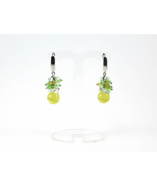 Exclusive earrings "Sunshine" Cat's eye