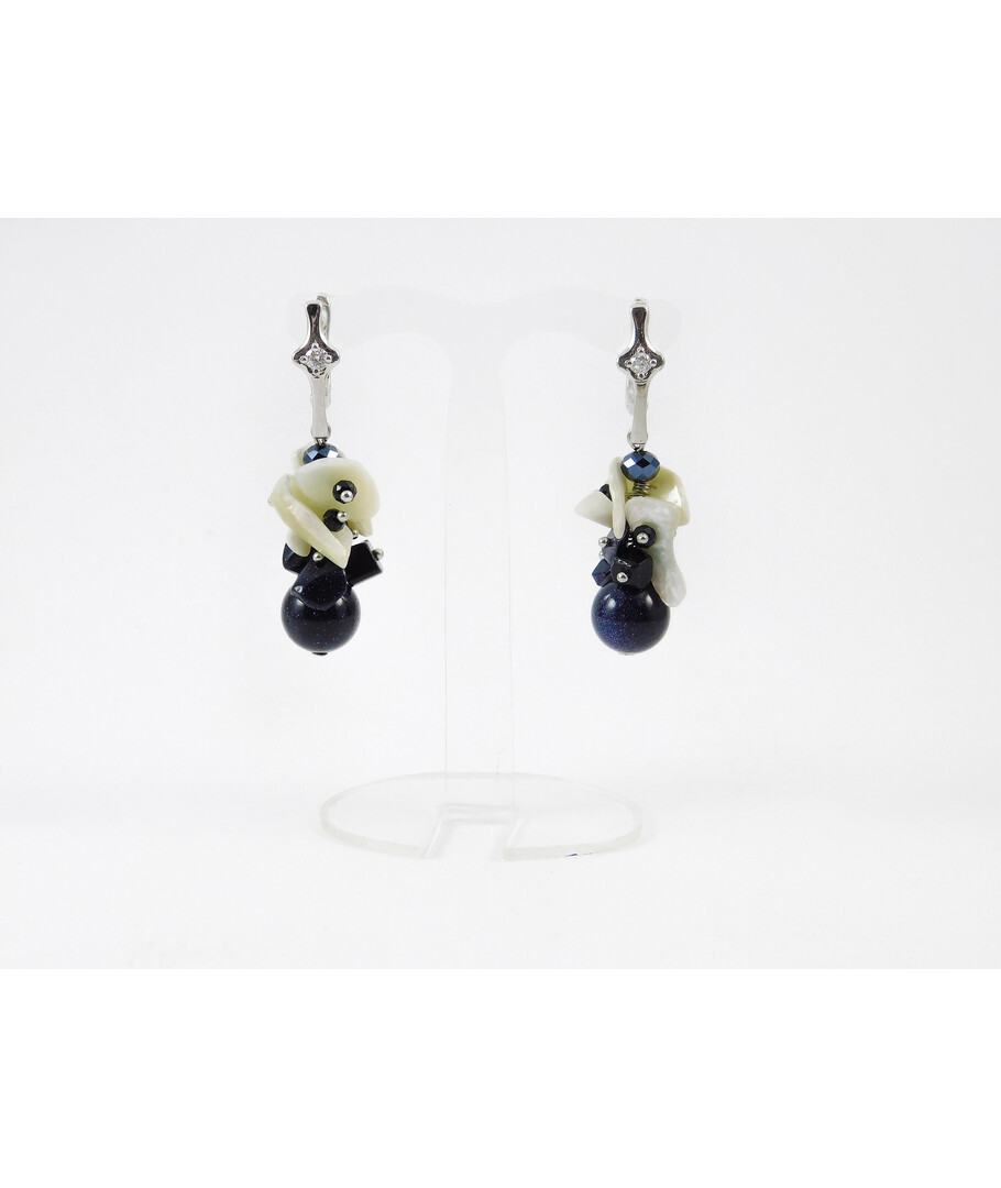 Exclusive earrings "Aurora borealis" Aventurin