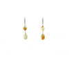 Exclusive earrings &quot;Sunrise&quot; Agate sphere