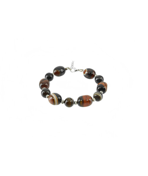 Exclusive bracelet "Sunrise" Agate sphere