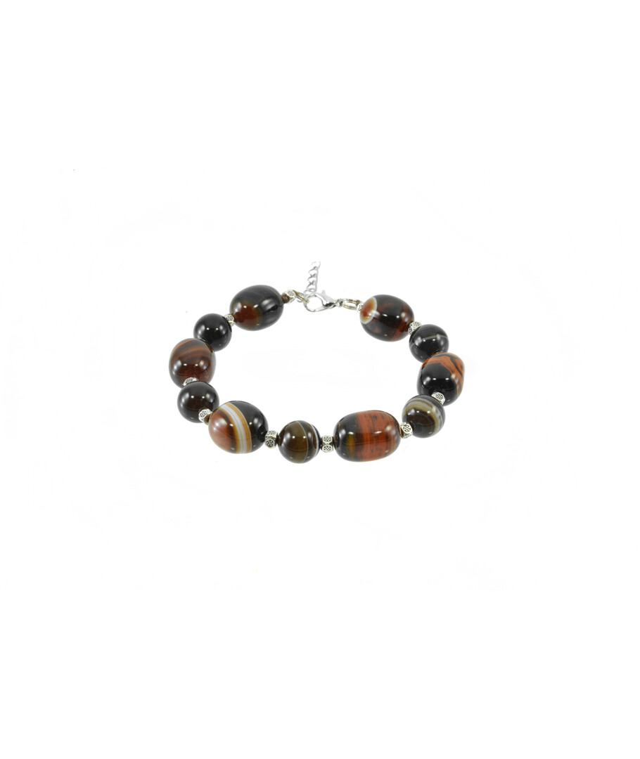 Exclusive bracelet "Sunrise" Agate sphere