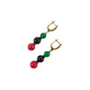 Exclusive Coral Chrysoprase earrings