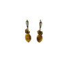 Exclusive earrings &quot;Nepokirna&quot; Tiger&#039;s eye crumb, oval