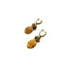 Exclusive earrings &quot;Nepokirna&quot; Tiger&#039;s eye crumb, oval