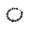 Exclusive bracelet &quot;Altair&quot; Obsidian, Shungite rondel