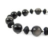 Exclusive bracelet &quot;Altair&quot; Obsidian, Shungite rondel