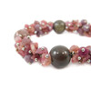 Exclusive bracelet &quot;Blooming Orchid&quot; Jasper sphere, Tourmaline crumb