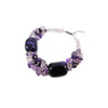 Exclusive bracelet &quot;Saffron aroma&quot; Violet agate, Amethyst crumb